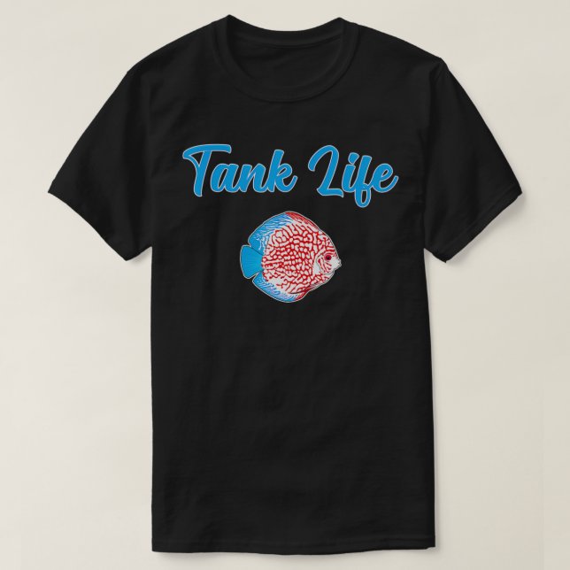 Camiseta Tank Life Funny Acuarist Fishking Discus Fish (Diseño del anverso)