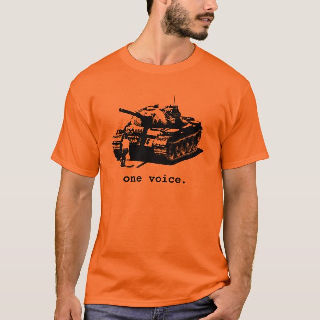 Camiseta Tankman - blanco y negro (Anverso)