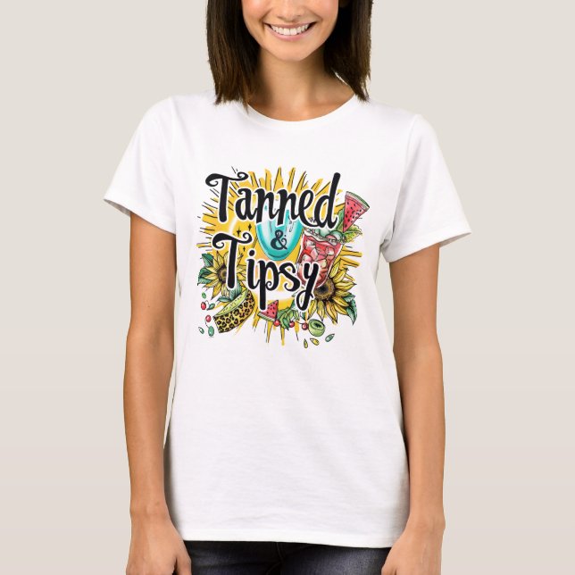 Camiseta Tanned tipsy (Anverso)