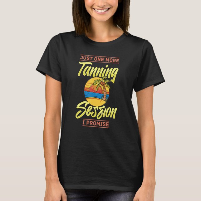 Camiseta Tanning Bed Tan Spray Salon Cita en el interior de (Anverso)