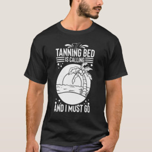 Camiseta Tanning Bed Tan Spray Salon Cita en el interior de