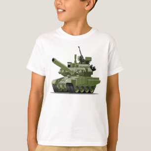 Camiseta Tanque blindado moderno de dibujos animados