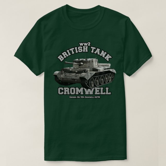 Camiseta Tanque británico Cruiser Mk VIII Cromwell (Diseño del anverso)