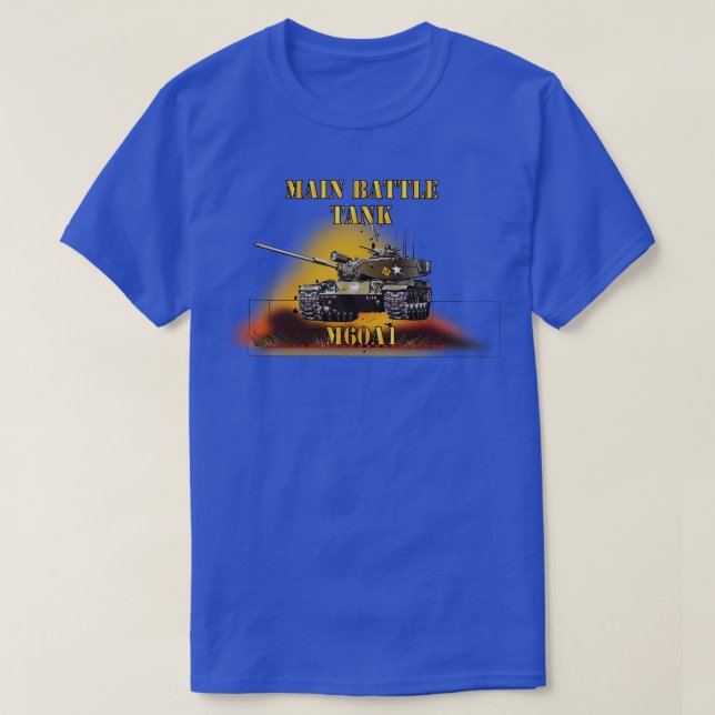 Camiseta Tanque de batalla principal M60A1 w Fuego (Diseño del anverso)