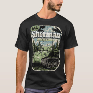 Camiseta Tanque de batalla SHERMAN M4 WW2 M4A3E8 fácil 8 vi
