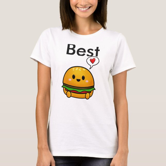 Camiseta Tanque de flujo de mejores amigos (Anverso)