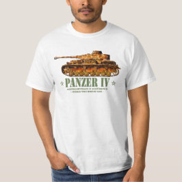 Camiseta Tanque medio alemán Panzer IV D de la Segunda Guer