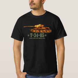 Camiseta Tanque medio soviético T-34-85 de la Segunda Guerr