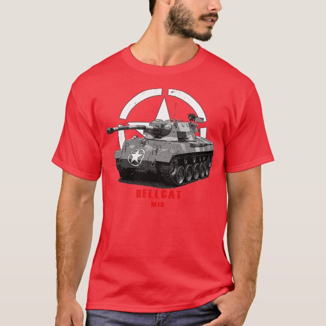 Camiseta Tanque militar M18 Hellcat WW2 (Anverso)