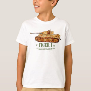 Camiseta Tanque pesado alemán Tiger I de la Segunda Guerra