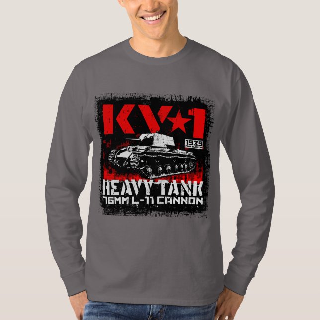 Camiseta Tanque pesado de la Unión Soviética KV-1 (Anverso)