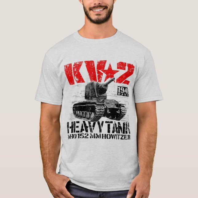 Camiseta Tanque pesado de la Unión Soviética KV-2 (Anverso)