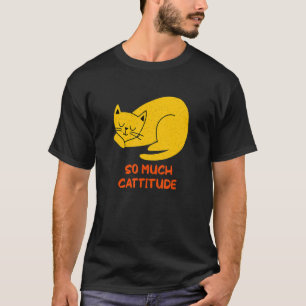 Camiseta Tanta Cattitud   Humor de Mamá Gata Papá Gato Comp