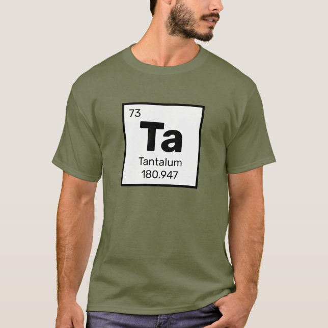 Camiseta Tantalio / Tabla Periódica - Ta Elemento T-Shirt (Anverso)