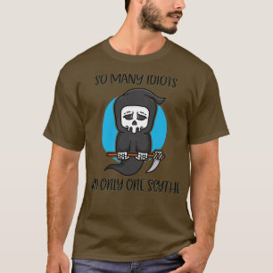 Camiseta Tantos Idiotas Sólo Un Humor Oscuro Círculo 2