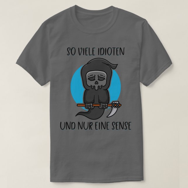 Camiseta Tantos Idiotas Sólo Un Humor Oscuro Círculo 5 (Diseño del anverso)