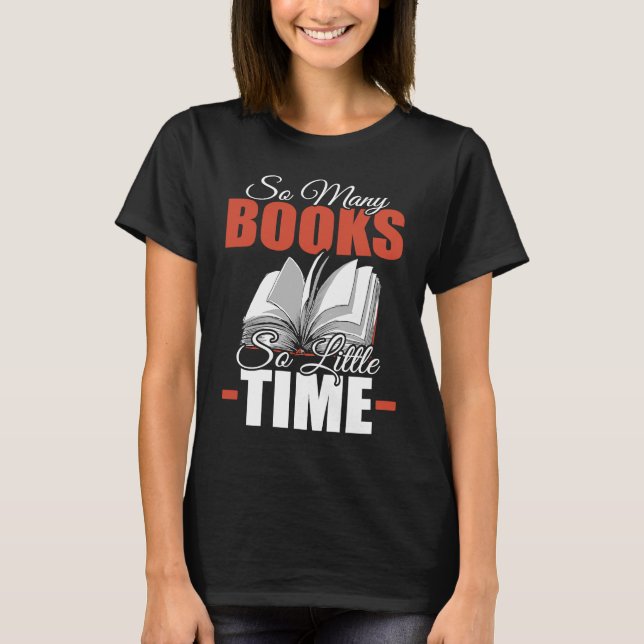 Camiseta Tantos libros bibliotecarios del libro de libros d (Anverso)