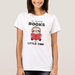 Camiseta Tantos libros tan poco tiempo Lull leyendo libro