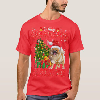 Camiseta Tantos Ornamentos Divertidos Árbol de Navidad Sant