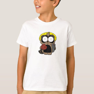 Camiseta Tanuki con una galleta