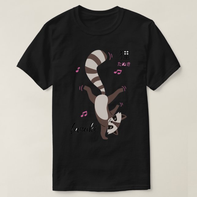 Camiseta Tanuki Japanese raccoon dog Fox (Diseño del anverso)