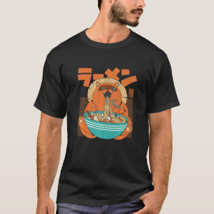 Camiseta Tanuki Yokai japonés lindo perro mapache