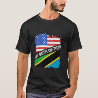 Camiseta Tanzania EE. UU. América Raíces Tanzanian Soy Ambo