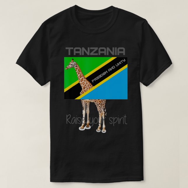 Camiseta Tanzania Raise Your Spirit  (Diseño del anverso)