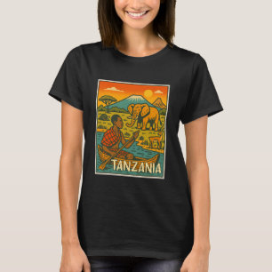 Camiseta Tanzania Retro Cómic Viaje Encuentrame en Tanzania