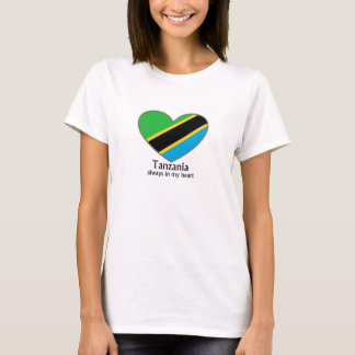 Camiseta Tanzania siempre en mi mujer del corazón