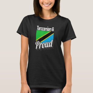 Camiseta Tanzania Y Orgullosa Con La Bandera De Tanzania Am
