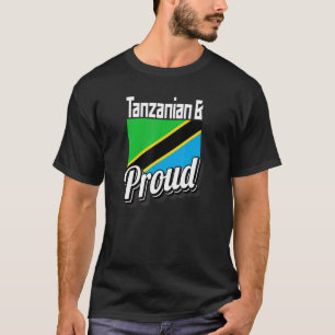 Camiseta Tanzania Y Orgullosa Con La Bandera De Tanzania Am