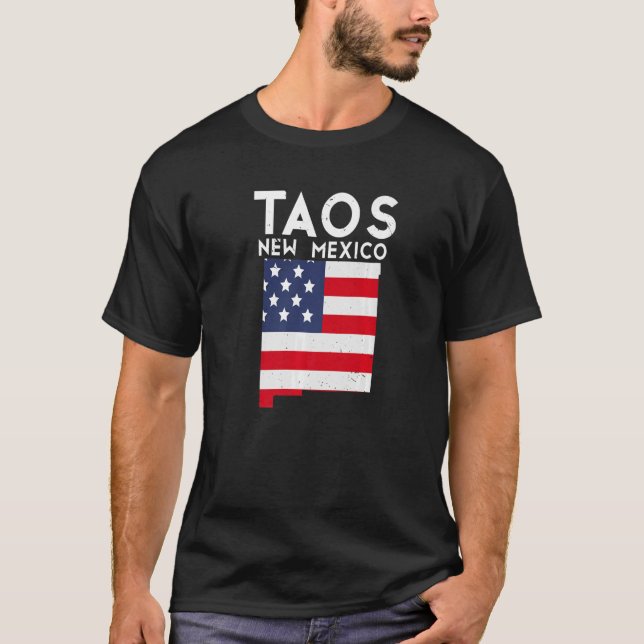 Camiseta Taos EE.UU. EE.UU. viajan nuevo mexicano nuevo mex (Anverso)