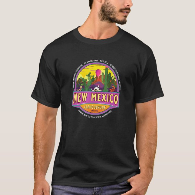 Camiseta Taos Nuevo México Ee. Uu. Desert Sunset Vacation (Anverso)