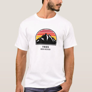 Camiseta Taos Nuevo México estilo retro Mountain Sunset Gua