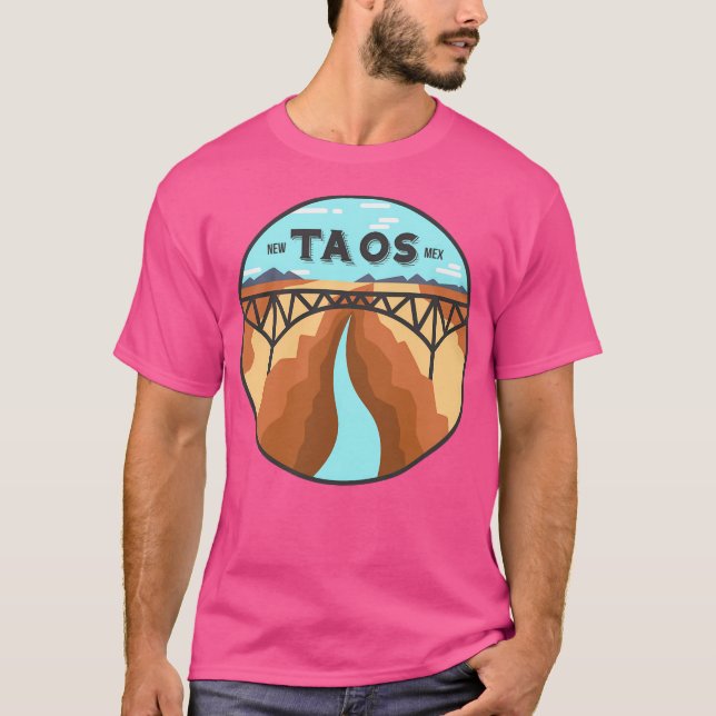 Camiseta Taos Nuevo México - Manga de béisbol del día (Anverso)