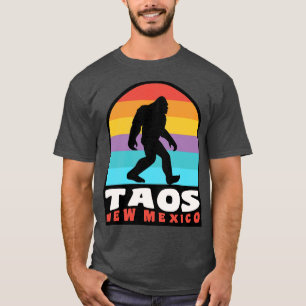 Camiseta Taos Nuevo México Retro Atardecer