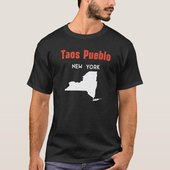Camiseta Taos Pueblo New York Estados Unidos Viajes Nueva Y (Anverso)