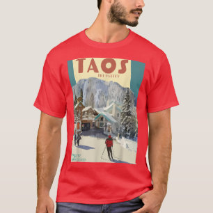 Camiseta Taos Ski Valley New Meico USA Viaje Nieve Esquiand