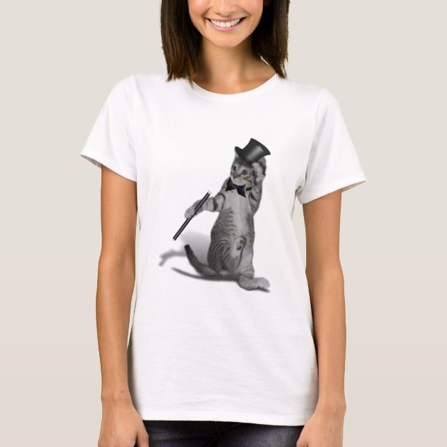 Camiseta Tap Dancing Kitten (Anverso)