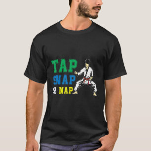 Camiseta Tap Snap O Nap Bjj Brazil Jiu Jitsu