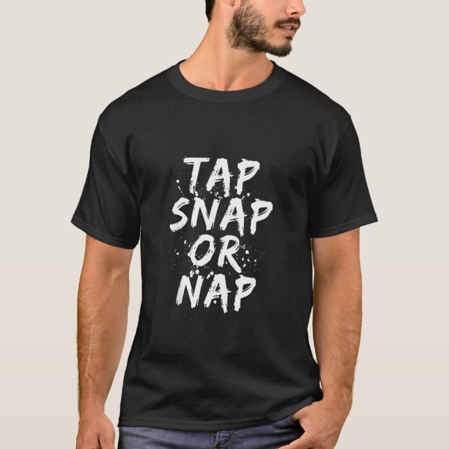 Camiseta Tap Snap O Nap Funny Jiu Jitsu Combat Bjj Mma Fig (Anverso)