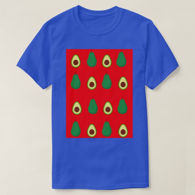 Camiseta Tapa de aguacate rojo (Diseño del anverso)