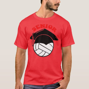 Camiseta Tapa de graduación nocturna de voleibol