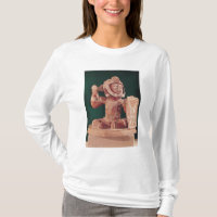 Tapa de la urna con una figura de un guerrero