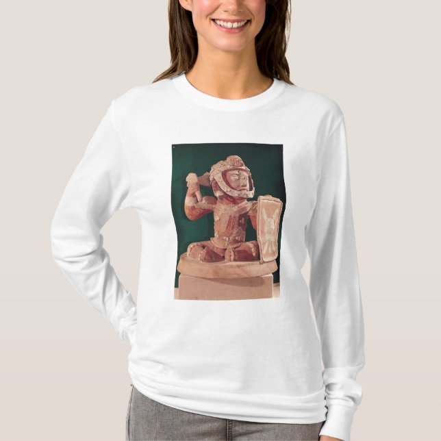 Camiseta Tapa de la urna con una figura de un guerrero (Anverso)