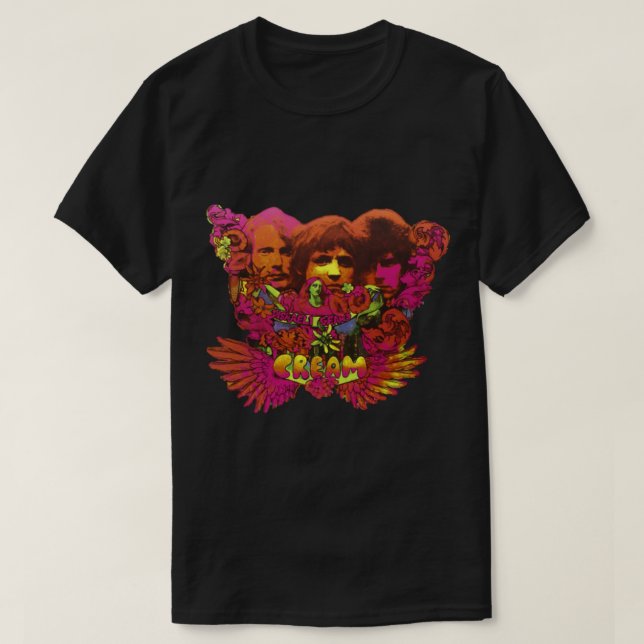 Camiseta Tapa del álbum psicodélico de la banda de crema Cl (Diseño del anverso)