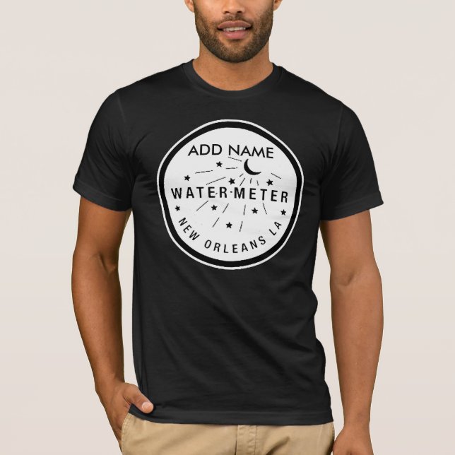 Camiseta Tapa del medidor de agua de Nueva Orleans, AÑADIR  (Anverso)