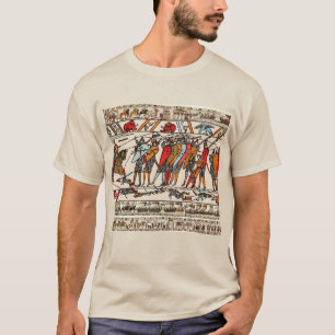 CAMISETA TAPESTRÍA BAYEUX, BATALLA DE ATAQUES, CABALLEROS N