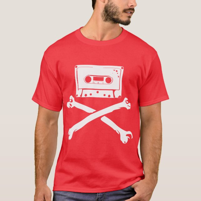Camiseta Taping casero de la piratería de la cinta y del (Anverso)